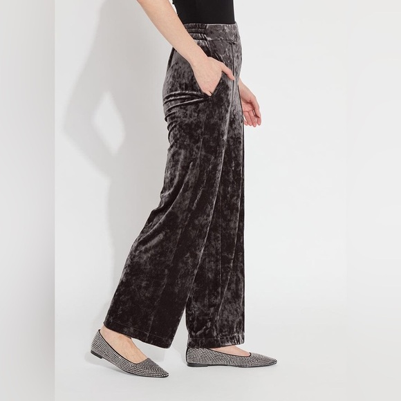 Lysse Shay Crushed Velvet Suit Pant Gray Ash Size XS - Picture 6 of 16